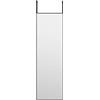 vidaXL Specchio da Porta Nero 30x100 cm in Vetro e Alluminio