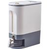 Generic Dispenser per riso e cereali da 10 kg, grande contenitore per cereali con coperchio e misurino, contenitore sigillato a prova di umidità per riso con misurino (5 kg)