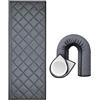 Generic Manicotto isolante portatile per tubi CA | Copertura per tubo flessibile del condizionatore d'aria da 147,3 cm | Tubi di scarico AC Coperture di sfiato per condotti di isolamento | Coperture