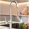HUOMAQFAN Rubinetto Lavello Cucina Miscelatore Cucina Girevole a 360° con Tubi Flessibili Rubinetto Cucina Rubinetto Rotante