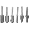 Generic Set di Frese Rotanti in Acciaio Al Tungsteno con Fresa in Metallo, Punta per Smerigliatura per Incisione su Metallo con Durezza HRC70, Gambo 6 Mm, per Legno, Marmo, Giada