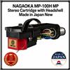 NAGAOKA Cartuccia stereo NAGAOKA MP-100H MP con headshell Made in Japan nuova