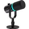 FEELWORLD PM1 - Microfono dinamico XLR USB per podcasting, gaming, live streaming, con cavo XLR e base in metallo