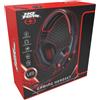 No Fear Grundig No Fear Gaming Headset Con illuminazione a LED - Cavo da 1,5 M - Cuffie con microfono - Design over-ear - Stabile e confortevole - Nero/Rosso