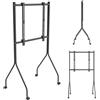 Maclean Supporto TV/carrello mobile Maclean con ruote, per schermi da 37-80", capacità massima di carico 50 kg, standard VESA 600x400, colore nero, modello MC-180 B