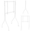 Maclean Supporto TV/carrello mobile Maclean con ruote, per schermi da 37-80", capacità massima di carico 50 kg, standard VESA massimo 600x400, colore bianco, modello MC-180 W