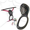 SuperLove Rose Wearable Clitoral Massager & Penis Ring with Remote & App Black