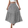 Mrat Gonne da Donna con Stampa Floreale Gonne Elasticizzate in Vita Midi Gonne Estive Swing A Line Gonne Boho Gonne Morbide e Confortevoli Abiti Lunghi Boho Eleganti Gonne Basic Fluttuanti Gonne per