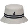 Kangol Lahinch a Righe Cappello a Falda Larga, Grigio, S Unisex-Adulto