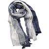 REHJJDFD Uomo a righe Sciarpa Cotone Lino Autunno Inverno Uomo Pashmina Caldo Fazzoletto da collo Casual Accessori Maschili Scialle, blu navy, Taglia unica