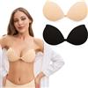 ZipYeeou Reggiseno appiccicoso per le donne reggiseni senza spalline Backless Stick on Bra Push up Supporto invisibile Reggiseno adesivo da donna in silicone push up appiccicoso perfetto per abiti