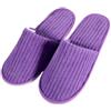 LYXYGMV Pantofole da casa invernali uomo e donna, con punta chiusa, in peluche, spesse, piatte, morbide silenziose, for la camera letto Per uso Domestico(28.5cm Purple)