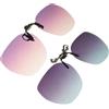 ORFOFE 2pezzi Clip per Occhiali da Sole Polarizzati Adatto alla Guida e Protezione UV Flip-up senza Montatura Compatibile Diverse Forme di Occhiali per Uomo e Donna
