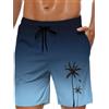 MARZXIN Costume da bagno da uomo, a rapida asciugatura, con fodera in mesh, pantaloncini lunghi da spiaggia, traspiranti, per ragazzi, beach volley, surf, taglie S-3XL, 3XL