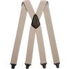 Olata Bretelle da Uomo a X, Senza Metallo, Clip in Plastica, 40 mm | Bretelle a X da 40 mm senza metallo con clip in plastica; regolabili per viaggio, lavoro e uso quotidiano.