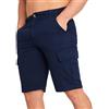 CityComfort Bermuda con Tasche Uomo, Morbido e Traspirante 100% Cotone Estivi Pantaloncini (Navy, L)