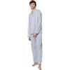 TRAMAS+ Pigiama da Uomo Camicia Lunga, 100% Cotone, con Manica Lunga e Pantalone Lungo, Completo da Notte Mezza Stagione