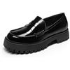 DREAM PAIRS Mocassini Penny con Plateau da Donna | Comode Slip-On con Suola Carrarmato, Stile Elegante-Casual, per Lavoro e Ufficio