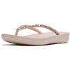 Fitflop iQUSHION - Infradito ergonomiche da donna con cristalli multicolore, rosa nude, 37, Tutti Nude Rose, 37 EU