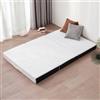 Z-hom Materasso pieghevole per ospiti, 3 pezzi, 140 x 195 x 10 cm, in schiuma spessa, materasso pieghevole per adulti, rivestimento esterno rimovibile e lavabile (bianco e nero)