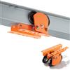 VEVOR Carrello per Trave a I Carico 1 T Larghezza Regolabile 68-110 mm, Carrello Manuale per Paranco Elettrico a Doppia Ruota Scorrevole, per PA600 PA700 PA800 PA900 PA1000, per Travi Dritte e Curve