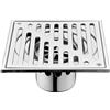 Eawfgtuw Scarico a pavimento in acciaio inox, design quadrato, prevenzione degli odori, efficace filtrazione, coperchio rimovibile color argento, 110 x 110 mm, 150 x 150 mm, per cucine e bagni (150 x 150 mm)