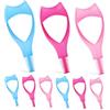 Mikinona Kit 9 Pezzi Strumento Applicatore per Ciglia in Plastica Pp Supporto Stabile per Dita, Proteggi Mascara e Pettine per Sopracciglia per Occhi Preciso