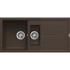 Elleci Lavello Elleci Incasso 2 vasche 100x50 Unico 475 Granitek Espresso LGU47578