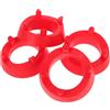 JECOMPRIS 4pezzi Porta Pallone da Calcio e Basket in Plastica Espositore Palline Sportive Supporto Tondo Multifunzionale per Organizzazione e Display Base Stabile Antiscivolo Facile