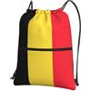 YYHHAOFA Zaino con stampa bandiera del Belgio, con chiusura lampo, leggero, impermeabile, con tasca frontale, per viaggi, sport e yoga