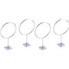 MAGICLULU Supporto da Parete in Ferro Argento per Palloni da Calcio Esercizio, Facile Installazione, Set 4 Pezzi per Scuola e Negozio