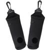 DEARMAMY 2 Pezzi Borsa Porta Palline da Golf in Neoprene Leggera Gancio e Design Forato per Organizzatore Golf per Allenamento e Pratica Nero