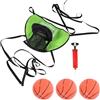 GALPADA Set da Gioco di Basket per Trampolino con Canestro, Pompa Inclusa, Facile Installazione, Tessuto Oxford e Rete Pe, per Giardino e Attività All'aperto