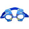 KQFCAZRE Occhialini Nuoto Bambini Occhiali Silicone Impermeabili Antiappannamento Cinturino Regolabile Lenti Chiare Protezione Adatti per Piscina Mare, Dinosauro