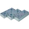 Connex HVG1400 - Raccordo piatto in confezione risparmio da 25 pezzi, 95 x 35 x 2,5 mm, zincato