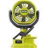 RYOBI Ventilatore a Pinza 18V ONE+, Diametro 10 cm, Testa Orientabile, 2 Velocità, Fissaggio a Clip, Solo Corpo Macchina, RCF18-0