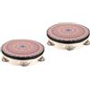 2 PCS Tamburello Strumento Musicale Strumenti Percussione Da Concerto