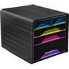 CEP >Cassettiera 5 cassetti misti nero/multicolore 7-213 Smoove Cep - Z13860