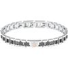 Maserati Bracciale Uomo in Acciaio, Collezione ICONIC, Regalo Compleanno Fidanzato, Amico - JM225AVD86