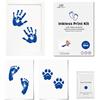 Ai Bei Parent Co. Impronte Mani e Piedi Neonati Set da 3 pezzi Cuscinetto del Timbro Senza Tocco Cornice Impronte Neonato Regalo per la nascita di un bambino Per Neonati Impronta Cucciolo Cane Gatto (Blu)