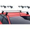 MENABO BARRE PORTATUTTO ALLUMINIO NISSAN NOTE ANNO 2006 CON 4 SERRATURE OMOLOGATO TUV