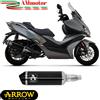 Arrow Kymco Xciting 400i S 2021 Terminale Di Scarico Moto Urban Alluminio Nero