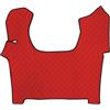 LAMPA Tappeto centrale camion in similpelle imbottito Rosso - Iveco S-Way 2019-2024