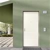DI.BI. Porta blindata DI.BI. Linee L 80 x H 200 cm in PVC bianco, apertura spingere a destra, falso telaio incluso