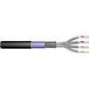 DIGITUS Professional DK-1741-VH-1-OD Cavo di installazione CAT 7 S-FTP grezzo, PiMF lunghezza 100 m, tamburo, AWG 23/1, 1200 MHz, PE, simplex, colore nero