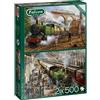 Jumbo Falcon 11331 Marcello Corti "La posta in treno" - Puzzle da 2x500 pezzi