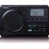 Lenco MPR-035BK - Radio FM portatile compatta con schermo LCD - Nero