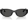Ray-Ban Occhiali da sole unisex Rb4457d, Nero/Grigio Scuro, 55 mm