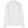 ANNA FIELD - Blusa satin effetto seta con collo drappeggiato