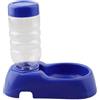 EcoLivzen Distributore automatico di acqua per animali domestici, 350 ml, ciotola per mangiatoia a gravità per gatti, cani, conigli, casa blu